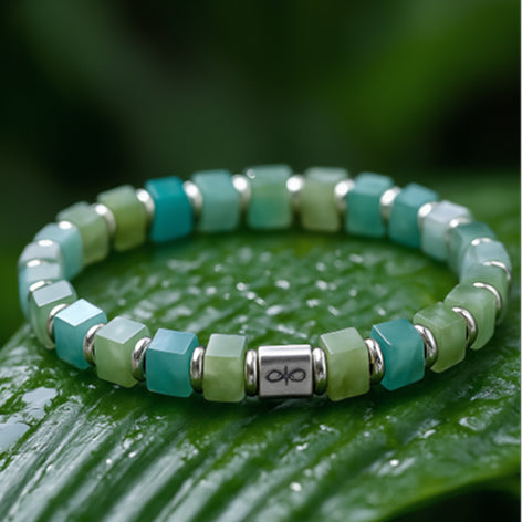 Camel-Turquoise Hematite Bracelet V (4mm)